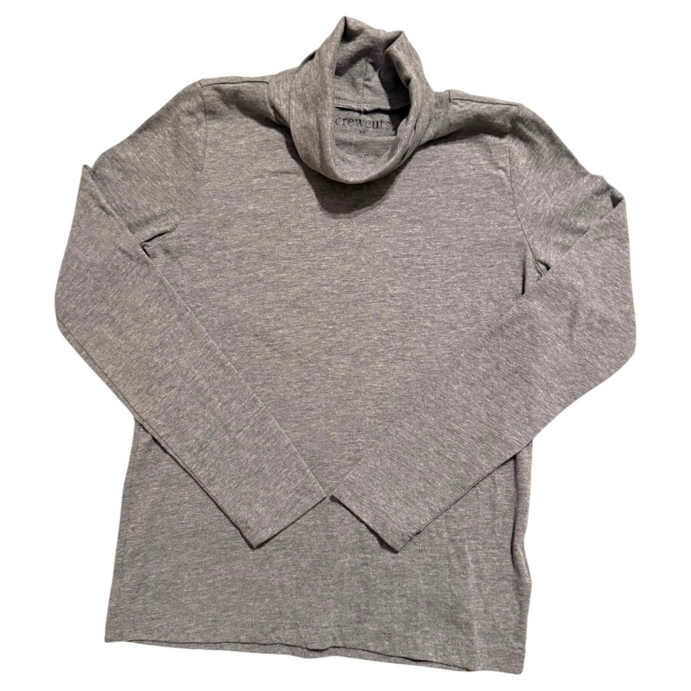 Crewcuts by J.Crew Kids Gray Long Sleeve Turtleneck Top Size 8